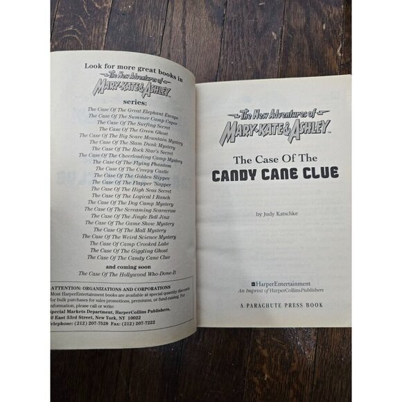 Vintage 90s The New Adventures of Mary-Kate & Ashley the Case of the Candy Cane - Picture 3 of 8